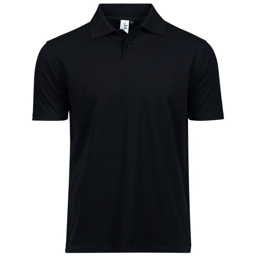 Tee Jays Mens Power Pique Polo Shirt / Black